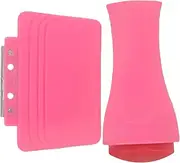 VINTORKY 2 Sets Nail Art Stampers Scrapers Durable Nail Stamper Tool for DIY Manicure French Tip Designs for Home Salon Use