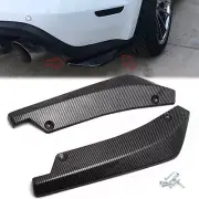 2pcs Carbon Fiber Rear Bumper Splitter Diffuser Canar For Aston Martin Accessory (for: Aston Martin)
