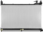 DNA Motoring OEM-RA-13532 1-Row Aluminum Core Radiator Compatible with 15-20 Murano 3.5L CVT,29-3/4" W X 16-1/8" H X 5/8" D,1-3/8" Inlet / 1-3/8" Outlet