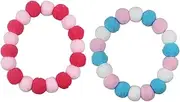 Alasum Elegant Pet Collar Necklace Set Plush Elastic for Cats Puppies for Parties Holidays Random