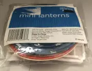 2 Red, White, and Blue Paper Mini Lantern, 4th of July Patriotic, New, Unopened
