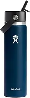 Hydro Flask Wide Flex Straw Cap Indigo 24 Oz
