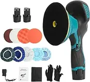 Car Polisher Buffer Machine Cordless with 1 PCS Battery Dual Action Polishing 6"
