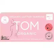 TOM Organic Tampons Mini 16 Pack (Pack of 12)