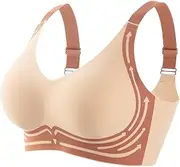 [Gaexia] Super Gather Bra Wireless Push-up Bra Lifting Anti-Sagging Wireless Push-up Bra Soft Comfy Gathering Bra