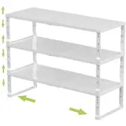 Expandable Adjustable Stackable Kitchen Organizer, Spice Rack,Metal Pantry St...