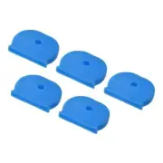 20Pcs Key Cap Cover Tags Keys Identifier Label ID Silicone Sleeve Blue