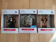 Hallmark Ornament Wwe Undertaker, The Rock, Championship Belt
