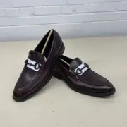 COLE HAAN Modern Essential Bit Loafers Men's Size 10 Bloodstone C39208