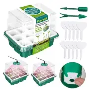 36 Cells Seed Starter Tray with Grow Light, Reusable 36 Cells With Grow Light