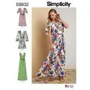 Simplicity Sewing Pattern 8832 Misses Dress Size 6-14