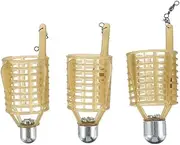 GAROZATION 3pcs Fishing Bait Cages Durable Fishing Trap Baskets for Eels Crab Lobster Minnows Lightweight Material