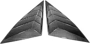 Window Louver Compatible for Hyundai Tucson Quarter Side Scoop Cover Vent Glossy Black Spoiler 2021 2022 2023 Decorative Accessories(Carbon Paint)