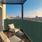 3ft Privacy Balcony Screen Green Fence Screen Patio Deck Fabric Shade Net Cover