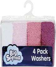 Big Softies Cotton Pastel Washer for Baby Girl 4 Piece Set, Multicolour4 Count