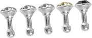 BRIGHTFUFU 5 Pcs Diamond Encrusted Headphone Jack Plug for Pixel Stylish Dust Plugs with Base Stones Protects Against Dirt and Grime Easy Installation