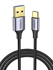 [UGREEN] USB A to USB C Cable USB 3.0 5Gbps Type C Cord Fast Charge Compatible with iPhone 16 15, Galaxy S25 S24 S23 Ultra, Oculus Quest VR, Android Auto, Pixel 8 7, Nokia, Moto, PS5, Xbox Series (1M)