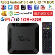X96Q Smart TV Box 4K UHD 1+8GB 2+16GB TV Box Android 10.0 WIFI Media Player HDMI