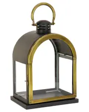 HGTV 18in Small Dome Lantern 18 in Black