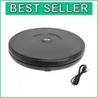 Black Electric Rotating Turntable Display Stand with LED for 10" Diameter Items
