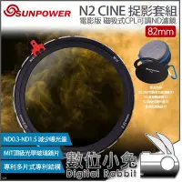 在飛比找Yahoo!奇摩拍賣優惠-數位小兔【SUNPOWER 捉影套組 82mm N2 CIN