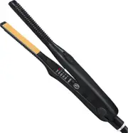 Pencil Flat Iron For Short Hair Mini Hair Straightener Titanium Ceramic Beard Hair Small Flat Curling Iron Travel Portable For Men And Women-ZZY