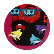 Mulga The Artist 10.5cm Round Ceramic Cup Coaster Dolphin Man Maxwell & Williams