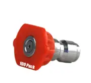 100 Pack Erie Tools Pressure Washer 1/4" Quick Connect 0 Degree 4.5 Nozzles