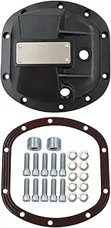 Vsenkes Differential Covers Chrome Cover Direct Replace Accessory Sturdy Chrome Replacement Cover Black Hardcore for Ford Chevy