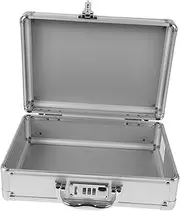 Healeved Hard Carrying Case for Tools Metal Tool Storage Box Organizer Secure Lock Design
