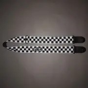 VANS SHOES CHECKERBOARD GUITAR / BASS STRAP Black / White Checker Rare SKATE