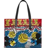 COACH Disney Keith Haring Mickey Mouse Canvas Tote 42 ~NWT~ 5227