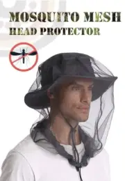 Mosquito Insect Head Net Mesh Protector Hat Fly Bee Bugs Outdoor Fishing Camping