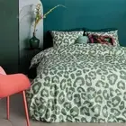 Bedding House Fabrice Animal Print Green Cotton Quilt Doona Duvet Cover King