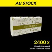 Gentility Ultraslim Paper Interleaved Hand Towel absorbent 2400sheets AC-2299
