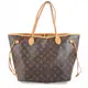 【9成新】Louis Vuitton M40156 NEVERFULL經典花紋縮口肩背包-中現金價$18,800