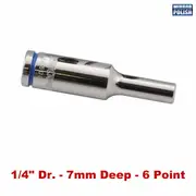 Kincrome K26503 - Deep Socket 7mm 1/4" Drive (Mirror Polish)