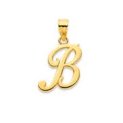 9ct Gold Script Initial 'b' Pendant