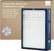 BLUEAIR Classic 500/600 Series Genuine Dual Protection Replacement Filter; fits Classic 580i, 680i, 501, 503, 505, 510, 550E, 555EB, 601, 605 (3 pack)