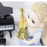 Mini Violin 1/12 Scale Dollhouse Miniatures Musical Instrument Plastic Party