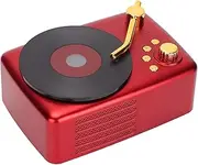 XUMIUZIY Retro Speaker, Old Fashioned Speaker,5W Retro Rechargeable Portable Wireless for Home Dorm Kitchen Red