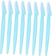 Mikinona 30pcs Stainless Steel Eyebrow Razors for Women Portable Facial Trimmers Non-slip Grip Makeup Tool Easy to