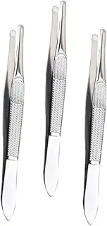 LRXIYODE 3Pcs Tweezers for Eyebrow Grooming Facial Hair Removal Ergonomic Grip for Comfort Precision for Womens Beauty Routine