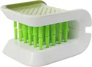 bylikeho Car Cleaning Brush, U-Shaped Washing Tool, Non-Slip Brush Cleaner, Double Sided Bristle Scrubber for Seat Belt, Truck Interior
