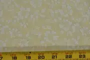 By 1/2 Yd, Cream Floral on Light-Tan Light-Weight Cotton, P8569