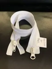 18" Nylon 2-way Separating Zippers with Stylized Pulls