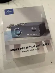[Officially Licensed Apps & Smart Screen Adjustment] 4K Support Projector Xnano