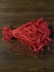15" Red Reusable poly Mesh Produce Grocery net Bags Fruit Vegetable Storage