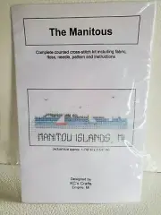 MANITOU ISLANDS MI Cross stitch kit. Designed by KC Crafts NEW