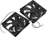 Gatuida 2pcs Dual Ball Bearing Cooling Fan Silent High Airflow Computer Case Fan for Optimal Cooling Performance and Compatibility with Various PC Cases